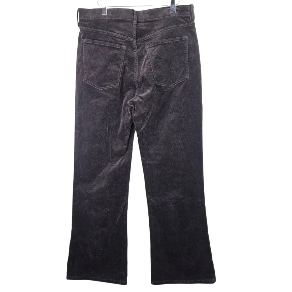Banana Republic Corduroy Pants Mens 31x30 Brown Wide Leg Relaxed Stretch Jeans
